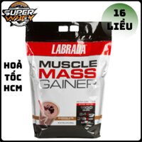 LABRADA MUSCLE MASS GAINER 5,4KG, 16 LIỀU DÙNG, HỔ TRỢ TĂNG CÂN, TĂNG CƠ BẮP KÈM VITAMIN, KHOÁNG CHẤT.