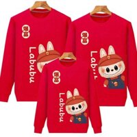 Labububu Họ Phù Hợp Với Trang Phục Áo Khoác Cotton Cặp Đôi Bộ Quần Áo Dài Tay Tết Nguyên Đán Rắn Năm