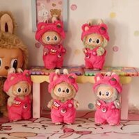 Labubububu 17cm Quần áo trẻ em Macaron Vinyl Takeaway Túi Pop Mart Quần áo búp bê