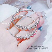 Lắc bạc cho bé gái hình hoa mai TE316