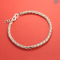 Lắc bạc cho bé trai, bé gái dây trơn đơn giản LTT0039 Trang Sức TNJ