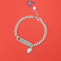Lắc bạc cho bé trai hình rồng ngộ nghĩnh khắc tên theo yêu cầu LTT0170 - Trang Sức TNJ