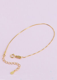 Lắc bạc đeo tay - Ngọc Quý Gemstones - Bạc Mạ Vàng - 15.5  4mm