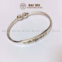 Lắc chân bạc cho trẻ sơ sinh đeo tay đeo chân đặc Bạc S990