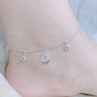 Lắc Chân Bạc Nữ Nhiều Mẫu Cỏ 4 Lá Hot Trend - Vòng Chân Bạc AKARI