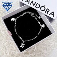 Lắc chân bạc nữ, vòng bạc đeo chân nữ PHJ bạc 925