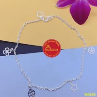 Lắc chân bạc nữ xinh đẹp uy tín chất lượng giá rẻ bảo hành sửa chữa làm sáng miễn phí mãi mãi