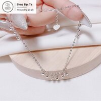 Lắc chân bạc thật hình chuông, đuôi cá, cỏ 4 lá... cá tính - SLCN04 - Shopbacta