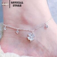 Lắc Chân Bạc Vòng Chân Bạc Nữ Nhiều Mẫu Cỏ 4 Lá Hot Trend - Vòng Chân Bạc MiNaMi