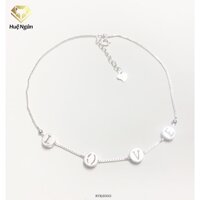 Lắc chân bạc Ý 925 Huệ Ngân - LOVE RYBJ50053