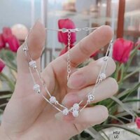 Lắc chân bạc ý 925