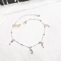 Lắc chân cá heo cá ngựa - HHJ - Bạc S95