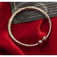 Lắc Chân Lắc Tay Bạc Cho Bé, Vòng Cua Bạc Cho Trẻ Sơ Sinh Vòng Bạc Ta Chạm Họa Tiết V30