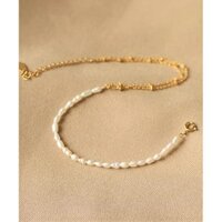 Lắc chân mạ vàng 14k và n.g.o.c t.r.a.i nước ngọt