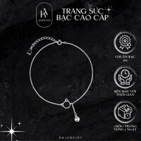 Lắc chân mèo bạc 925 nữ có chuông cute, vòng chân bạc 925 hình mèo phong cách dễ thương dành cho nữ TienJewelry