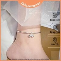 Lắc chân nữ bạc S925 - Vòng chân nữ kiềng bạc Ý kèm chuông ZaZa.accessories