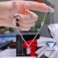 Lắc chân nữ bạc thật treo hình chuột ngộ nghĩnh siêu xinh - Kho sỉ bạc Nhất Linh