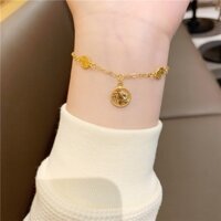 Lắc Chân Nữ Mạ Vàng 18K Họa Tiết Phước Lành, Lắc Tay Nữ Mạ Vàng