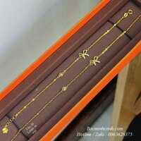 Lắc chân nữ vàng 10k mix nơ LCNU177