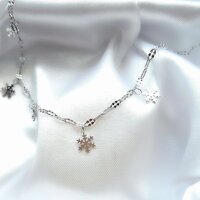 Lắc chân titan hoa tuyết BHLC36 - Trắng