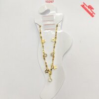 Lắc chân titan mạ vàng 99k sao và đá siêu bền màu