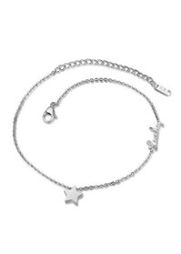 Lắc chân titatium ngôi sao may mắn không đen BHLC29 - TRĂNG