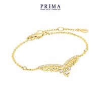 Lắc tay  18K PRIMA GOLD - Bộ sưu tập Petite Tiara - Hình Vương miện- Kích thước 16.5 cm - 105L0313