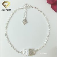 Lắc tay bạc 925 Huệ Ngân - Hình khối cá tính RYB140074