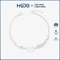 Lắc Tay Bạc 925 Nữ HGJG Họa Tiết Cá Con Cân Đẩu Vân May Mắn Hạnh Phúc Dễ Thương, Đeo Đi Chơi