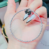 lắc tay bạc 925 soắn đôi chắc chắn , thời trang , hot trend hàn quốc