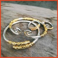 Lắc tay bạc Combo 1 Vòng Kim Cô- 1 Nhẫn kim cô WuKonG - Unisex