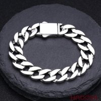 Lắc tay bạc đơn giản khoen lật bạc 925 cao cấp bền màu độ cứng cao chống trầy xước cho nam  Freeship, Bảo Hành Trọn Đời