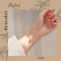 Lắc tay bạc hạt dâu tây tinh tế cho những nàng thơ LT009