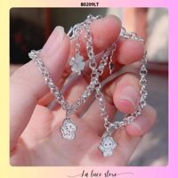 Lắc tay bạc La Luce - Mix charm hình rồng nhiều kiểu dành cho bé B0209LT