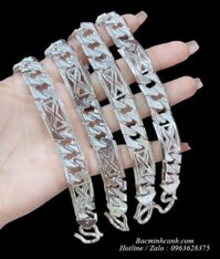 Lắc tay bạc nam chữ X-Men LTN021