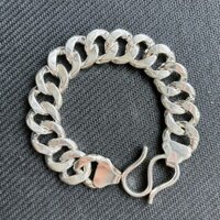 Lắc tay bạc nam,vòng tay nam, lắc tay nam- 15 chỉ bạc ta 925 cao cấp mắt xích trẻ trung cá tính,vòng tay bạc nam LN11