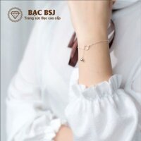Lắc tay bạc nữ đẹp mặt mèo hello kitty bạc S925 cao cấp kết hợp chuông
