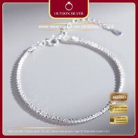 Lắc tay bạc nữ DUYSON SILVER, Vòng tay bạc 925 nữ cá tính bắt sáng blink blink [LTKX20]