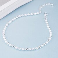 Lắc tay bạc nữ hạt tròn