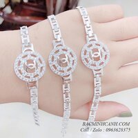 Lắc tay bạc nữ hình đồng hồ Chanel LTNU105