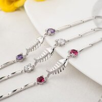 Lắc Tay Bạc Nữ Hình Xương Cá Mới Lạ L1436