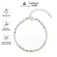 Lắc tay bạc nữ JKD đá choker lấp lánh chất liệu bạc 925 mẫu mới sang trọng Jewelry Kingdom LTN005