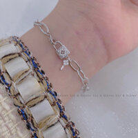 Lắc tay bạc nữ Key Lock Lii.A Silver