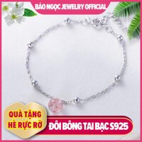 Lắc Tay Bạc Nữ Lắc Đá Ưu Linh vòng tay bạc S925 ITALY cao cấp L-1596 Bảo Ngọc Jewelry LazadaMall