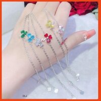 Lắc tay bạc nữ- Lắc tay cỏ 3 lá may mắn BẠC ĐẸP