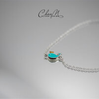 Lắc tay bạc nữ S925 CHAAM cá heo xinh xắn CHAAM Sliver Design