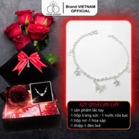 Lắc tay bạc nữ Tyche Butterfly đính đá cao cấp hình bướm trang sức bạc TYCHE JEWELRY