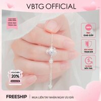 Lắc tay bạc nữ VBTG đính đá Moonstone - Vòng  tay nữ bạc S925 VBTG2226