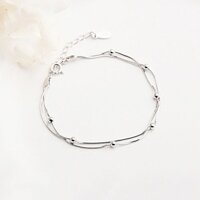 Lắc Tay Bạc Nữ, Vòng Tay Bi Cho Nữ Gía Rẻ L1593