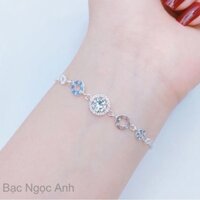 Lắc tay bạc nữ, vòng tay đính đá xinh xắn , siêu xinh- Bạc Ngọc Anh